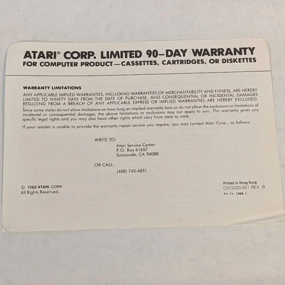 Vintage Atari Video Game Cartridge Mini Product Catalog Game Insert Lot 1982-83